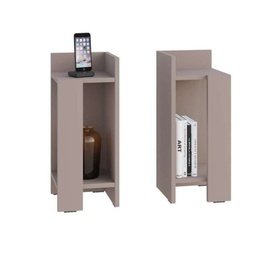 [99466] Set 2 tavolini comodini Elos colore light mocha 25x25x60 cm