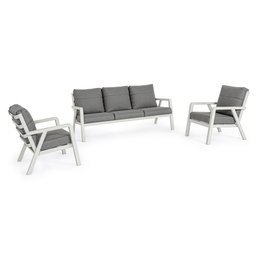 [S-B0663161] Set salotto 3 pz con cuscini Truman Lunar