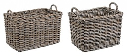 [S-B0380381] Set2 Cesto 2M Narra S in Rattan Kubu