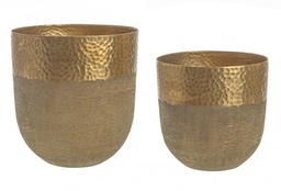 [S-B0184180] Set2 Vaso Hammel Curvy Oro