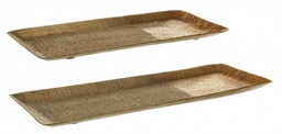 [S-B0184174] Set2 Vassoio Decorativo Hammel Rett Oro