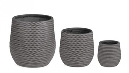 [S-B0790667] Set3 Vaso Tressage Bomb Antracite