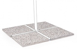 [S-B0795045] Set4 Marmette Cemento Ghiaino 50x50 20Kg