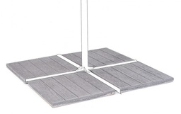 [S-B0795656] Set di 4 Marmette 50x50 20Kg Cemento Wenge