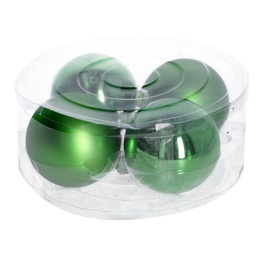 [S-V6178650000] Confezione da 4pz di sfere di vetro verde cmø10
