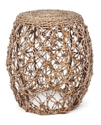 [S-B0680551] Sgabello Amelina H50 in Acciaio Verniciato a Polvere e Intreccio in Fibra Naturale
