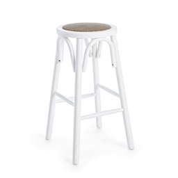 [S-B0743653] Sgabello bar in legno naturale rustico Ø40a - 73h