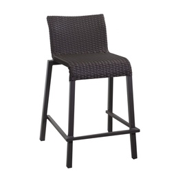 [S-V6442490000] Sgabello bar polyrattan adila noce cm49x59h81/103