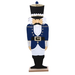 [S-V6171660000] Soldatino in legno blu 18x8x62 cm