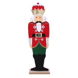 [S-V6171670000] Soldatino in legno rosso 18x8x62 cm