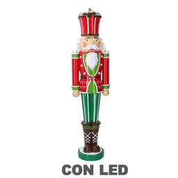 [S-V6149230000] Soldatino resina con led rosso 18x13x69 cm