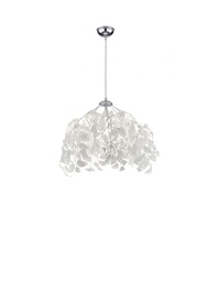 [S-TRIOR10461901] Lampada Sospensione Foglie Bianche Lavabili Leavy Ø38 cm