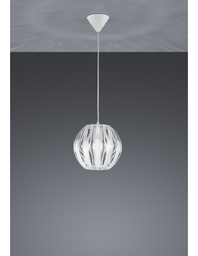 [S-TRIOR30472001] Sospensione 1 X E27 Pumpkin Bianco Ø23 cm Trio Lighting