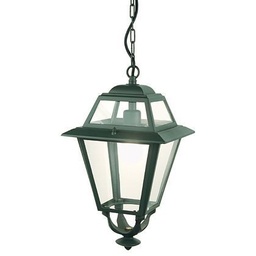 [S-SOV857/16] Sospensione E27 Elegance Grafite - Struttura in Alluminio Pressofuso, Diffusori in Vetro Trasparente