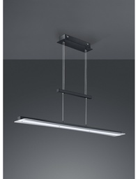[S-TRIOR32421132] Sospensione Moderna Smash Led Dimmerabile Nero L100 cm
