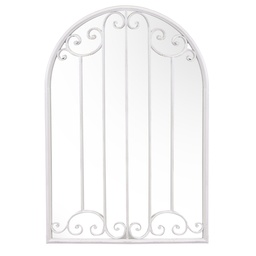 [S-V3332660000] Specchio Metallo Avorio 66x4x96 cm