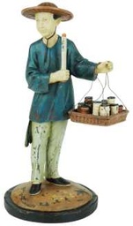 [S-V9211020000] Statua in resina pergamena ø cm. 12 x 14 h 25