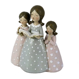 [S-V6199470000] Statua in Resina Rosa 14,5x7x16,5 cm