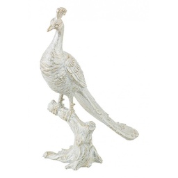 [S-B0182205] Statuetta Yoma Pavone classico - 30.5x13.5x38 cm