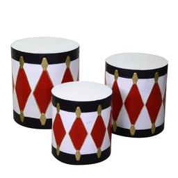 [S-V6160760000] Tamburo metallo bianco ø45h50