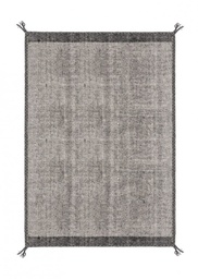 [S-B0601545] Tappeto Chathu Grigio 140x200 - Lana e Cotone, 2.450 gr/m2