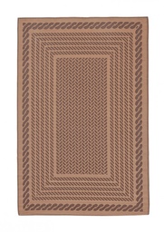 [S-B0607746] Tappeto Jacquard Reversibile Marrone-Marrone 180x270
