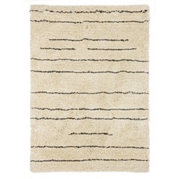 [S-B0608222] Tappeto Linee Avorio 140x200 in cotone
