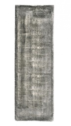 [S-B0601531] Tappeto Rashmi Grigio 80x250 - Fronte in Viscosa, Retro in Cotone