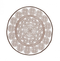 [S-B0607750] Tappeto Rasht Bianco-Marrone D150