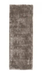[S-B0601540] Tappeto Marrone Samadhi 80x200 - Tessuto Artigianale in Viscosa e Cotone