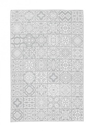 [S-B0607752] Tappeto Jacquard Shiraz Bianco-Grigio 150x210