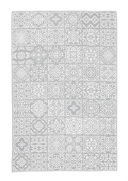[S-B0607743] Tappeto Jacquard Reversibile Shiraz Bianco-Grigio 180x270