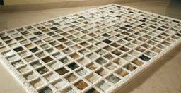 [S-V9126320000] Tappeto a quadretti 160 x 230 cm