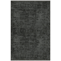 [S-FZ97046] Tappeto ciniglia antiscivolo Vadi antracite decorazione geometrica 160x230