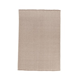 [S-B0607728] Tappeto da esterno marrone in fibra sintetica lavorato a mano 200x300