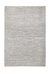 [S-B0607500] Tappeto in pelle argento Helen - 140 x 200 cm