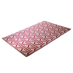 [S-V1409190000] Tappeto Fantasia Rosso 120x180x0.6 cm