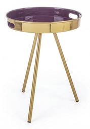 [S-B0746473] Tavolino Inesh Porpora D42 - Elegante Complemento d'Arredo