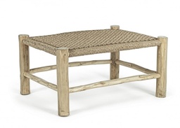 [S-B0671739] Tavolino arredo giardino in fibra sintetica Lampok - 80x60x40 cm