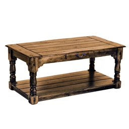 [S-V8018260000] Tavolino basso legno antico chiaro 60x110x48 cm