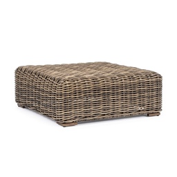 [S-B0663174] Tavolino in alluminio e fibra sintetica stile naturale 83x83
