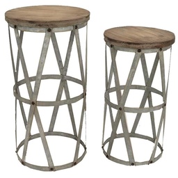 [S-V8034520000] Tavolino in legno tondo cmø38,5h72,5