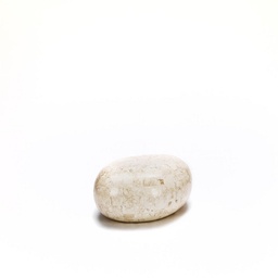 [S-FS/001/WA] Tavolino moderno in pietra beige, 50x75x27, con base in pietra fossile agata bianca e struttura interna in melaminico marino