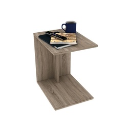 [S-FZ84885] Tavolino panchina a C per salotto colore quercia 35x45xh.62 cm