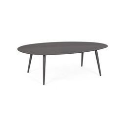 [S-B0662706] Tavolino per esterno in alluminio Antracite RIDLEY 120x75x h36 cm