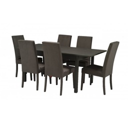 [S-FZ55681] Tavolo allungabile FIRENZE 120x80 rovere grigio