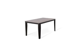 [S-OM/431/MA] Tavolo allungabile in melaminico e metallo, antracite-nero, 90x156-316x76 cm