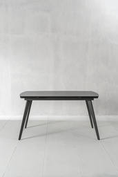 [S-OM/356/GR] Tavolo allungabile con top in ceramica, grigio antracite, 140/170/200x90x76 cm