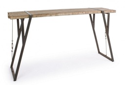 [S-B0740256] Tavolo bar stile industrial Blocks 200x54 cm