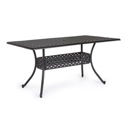 [S-B0805077] Tavolo da esterno rettangolare antracite cm 90 x 160